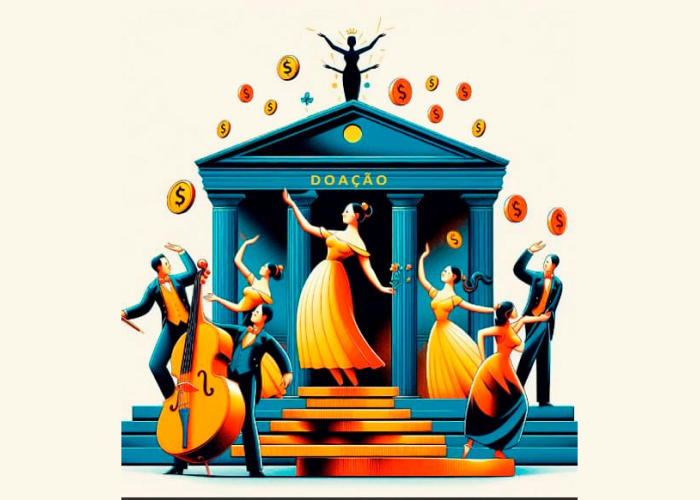 monograma de corações e mãos estendidas